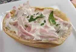 Bread, Meat Salad